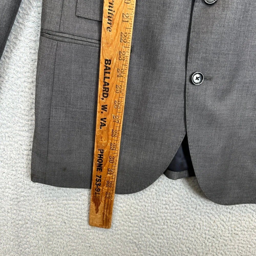 J Crew Wool Suit Pants Mens 40L 33X32 Ludlow Dark Grey Tollegno 1900 2 Piece Set